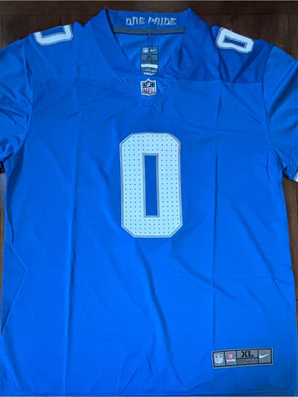 Detroit Lions Jahmyr Gibbs Blue Home Game Jersey Adult XL NWT